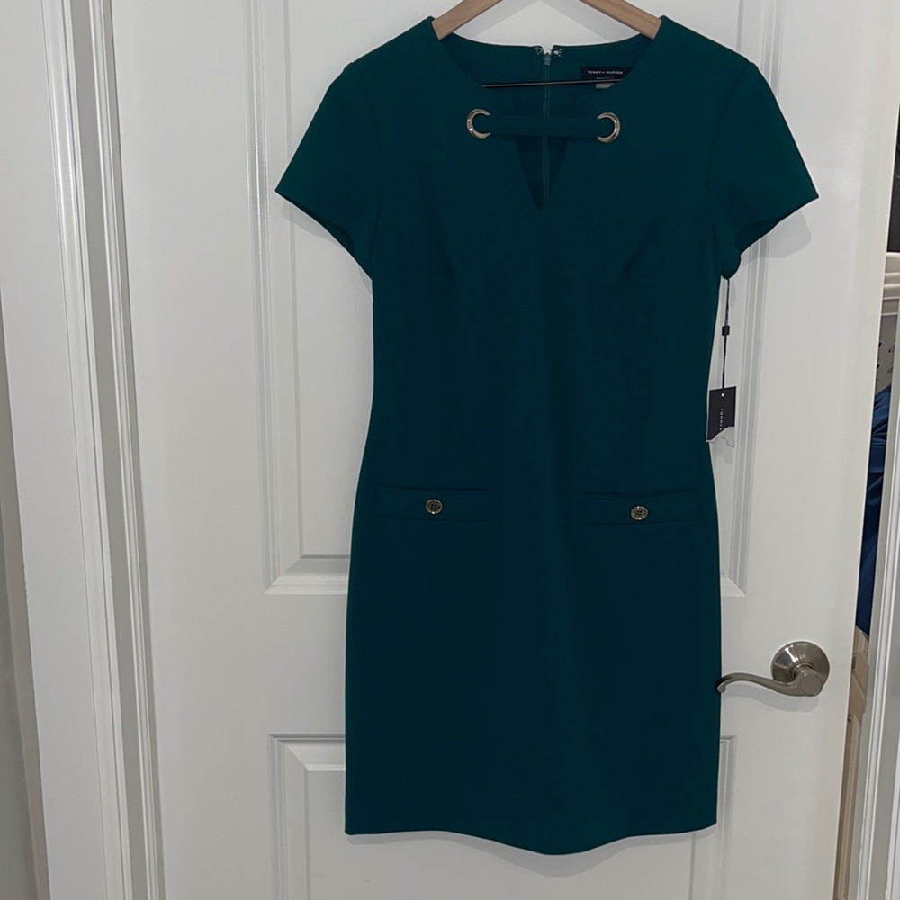 Tommy Hilfiger Green/Teal dress NWT